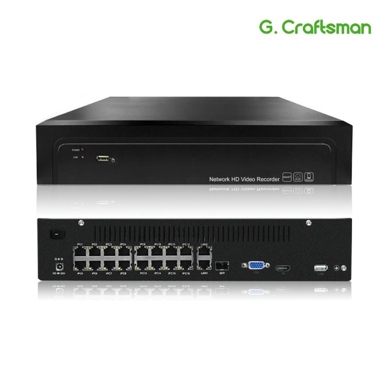 16ch POE NVR 4K 5MP H.265 Up to 32ch NVR Network Video Recorder 2 HDD 24/7 Recording IP Camera Onvif 2.6 P2P System G.Ccraftsman
16ch POE NVR 4K 5MP H.265 Up to 32ch NVR Network Video Recorder 2 HDD 24/7 Recording IP Camera Onvif 2.6 P2P System G.Ccraftsman