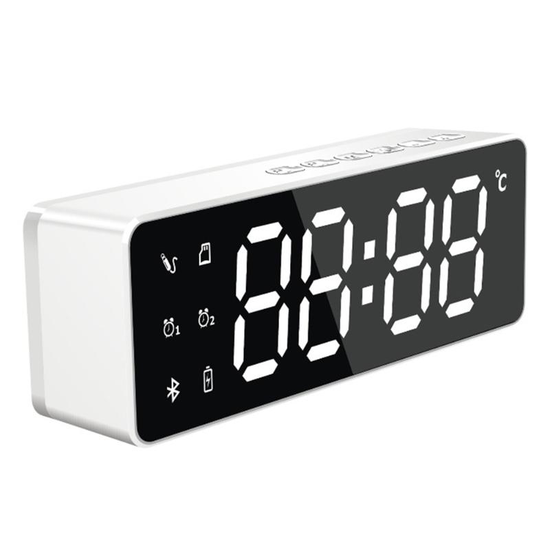 FM Radio Digital Alarm Clock Bluetooth Speaker Multifunctional Mirror Type Wireless Mini Stereo Bedside Temperature Display
FM Radio Digital Alarm Clock Bluetooth Speaker Multifunctional Mirror Type Wireless Mini Stereo Bedside Temperature Display