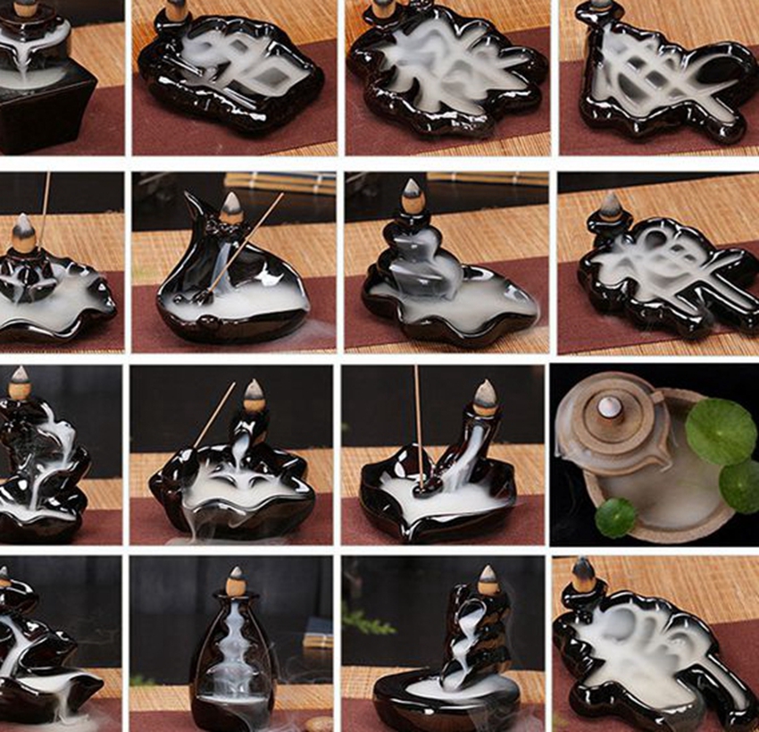 Ceramic Glaze Waterfall Backflow Incense Burner Censer Holder Cones Home decor 24 Style Incense Cones Burner Stick KKA8036
Ceramic Glaze Waterfall Backflow Incense Burner Censer Holder Cones Home decor 24 Style Incense Cones Burner Stick KKA8036