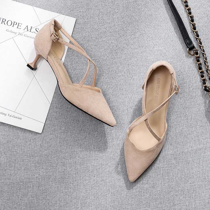 Sandals For Women 2020 New Summer 5CM Thin High Heels Shoes Woman Solid Flock Cross Strap Ankle Strap Sandal Shoes H0030
Sandals For Women 2020 New Summer 5CM Thin High Heels Shoes Woman Solid Flock Cross Strap Ankle Strap Sandal Shoes H0030