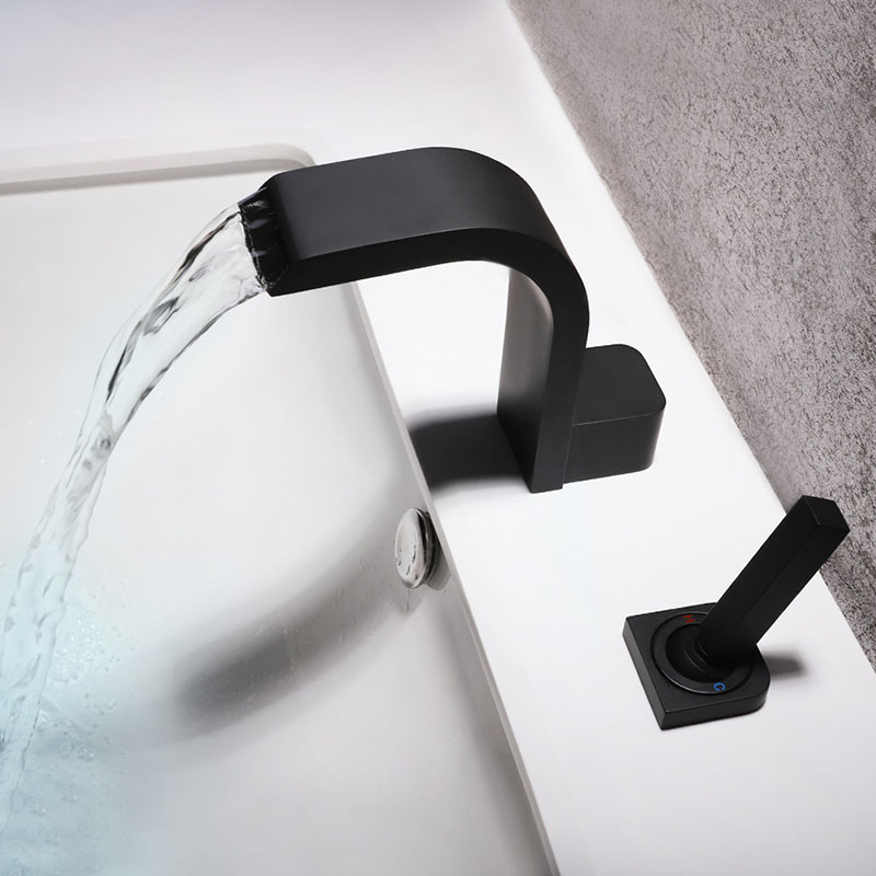 Black/White/Chrome Bathroom Basin Faucet Single Handle Waterfall Basin Mixer Tap Deck Mounted Double Holes Bathroom Sink Tap
Black/White/Chrome Bathroom Basin Faucet Single Handle Waterfall Basin Mixer Tap Deck Mounted Double Holes Bathroom Sink Tap