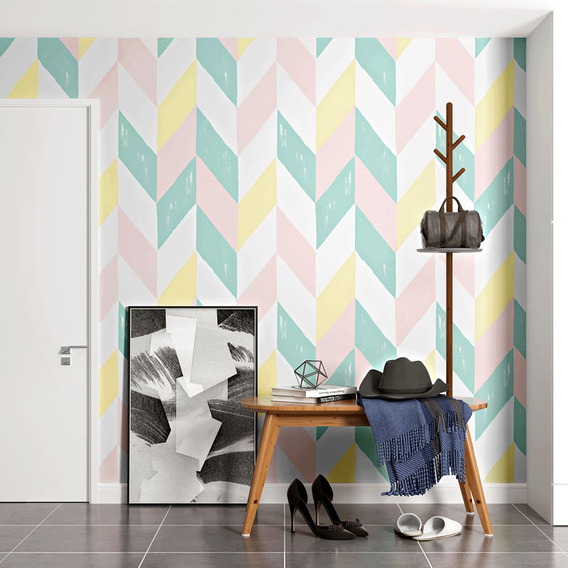 New Korean Beautiful Geometric Wallpaper Roll Cartoon Colorful Wallpapers for Kids Room Nordic Living Walls Papel Pintado EZ209, Multi
New Korean Beautiful Geometric Wallpaper Roll Cartoon Colorful Wallpapers for Kids Room Nordic Living Walls Papel Pintado EZ209, Multi