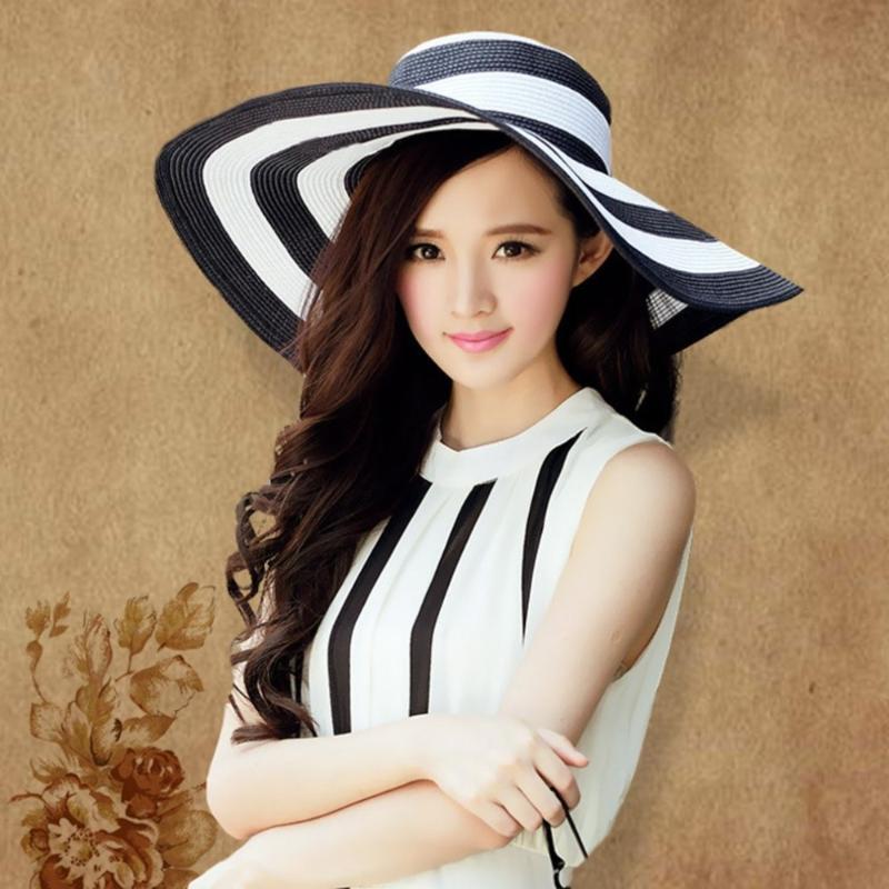 New 2020 Summer Striped Straw Hat Big Brim Sun Hats Straw Hats For Women Panama Ladies Beach Leisure Caps UV Protection Sunhat
New 2020 Summer Striped Straw Hat Big Brim Sun Hats Straw Hats For Women Panama Ladies Beach Leisure Caps UV Protection Sunhat