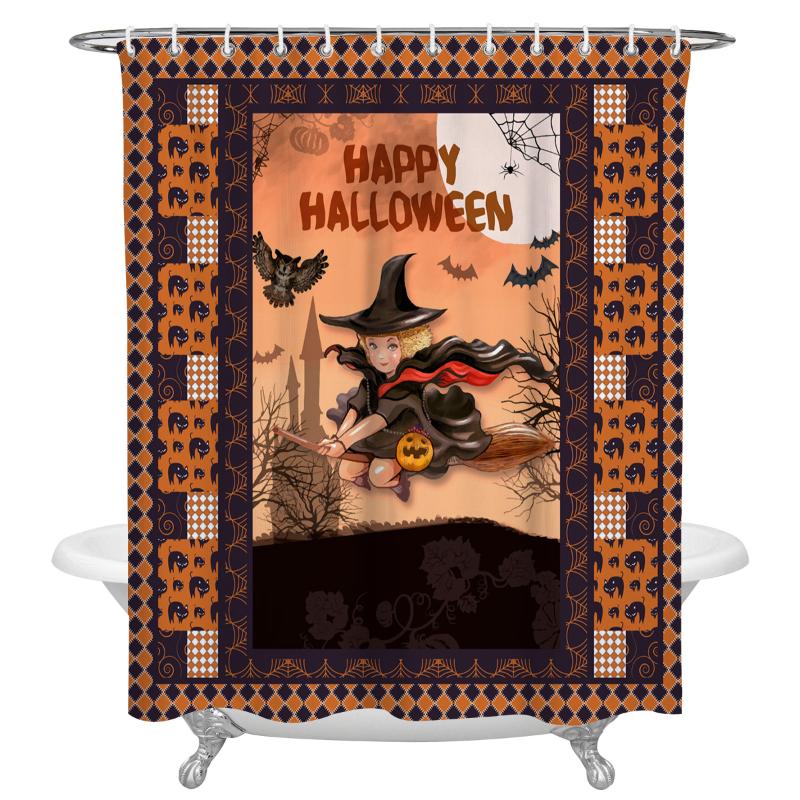 Halloween Witch Bat Texture Lattice Castle Waterproof Shower Curtain Home Hotel Bathroom Decor Accessories Fabric Shower Curtain
Halloween Witch Bat Texture Lattice Castle Waterproof Shower Curtain Home Hotel Bathroom Decor Accessories Fabric Shower Curtain