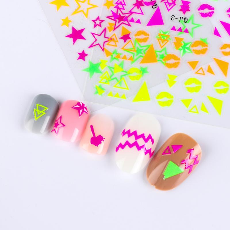 Fashion 3D Fluorescence Nail Decal Stickers Neon Stars Flash Glitter Luminous Nail Decal Glow In Dark DIY Arts Accessories
Fashion 3D Fluorescence Nail Decal Stickers Neon Stars Flash Glitter Luminous Nail Decal Glow In Dark DIY Arts Accessories