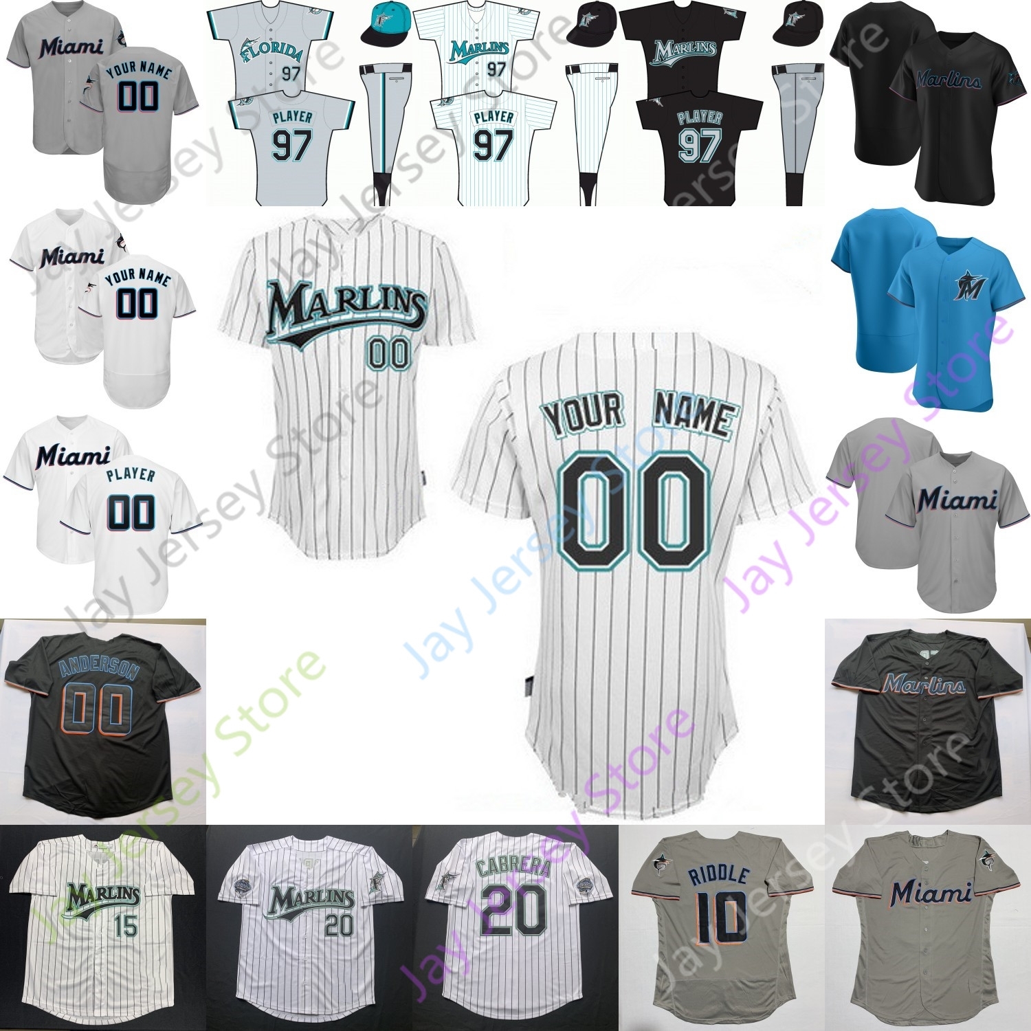 

Miami Jersey 63 Monte Harrison 47 Harold Ramirez 76 Jesus Sanchez 34 Magneuris Sierra 8 Don Mattingly 7 Matt Joyce 29 Francisco Cervelli, 2020 new player's versions grey