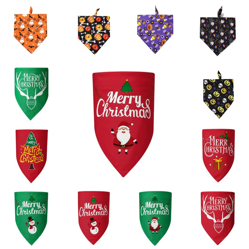 Christmas Pet Triangle Scarf Happy Halloween Pumpkin Merry Christmas Elk Dog Scarf Pet Adjustable Saliva Towel 70*48*48cm
Christmas Pet Triangle Scarf Happy Halloween Pumpkin Merry Christmas Elk Dog Scarf Pet Adjustable Saliva Towel 70*48*48cm