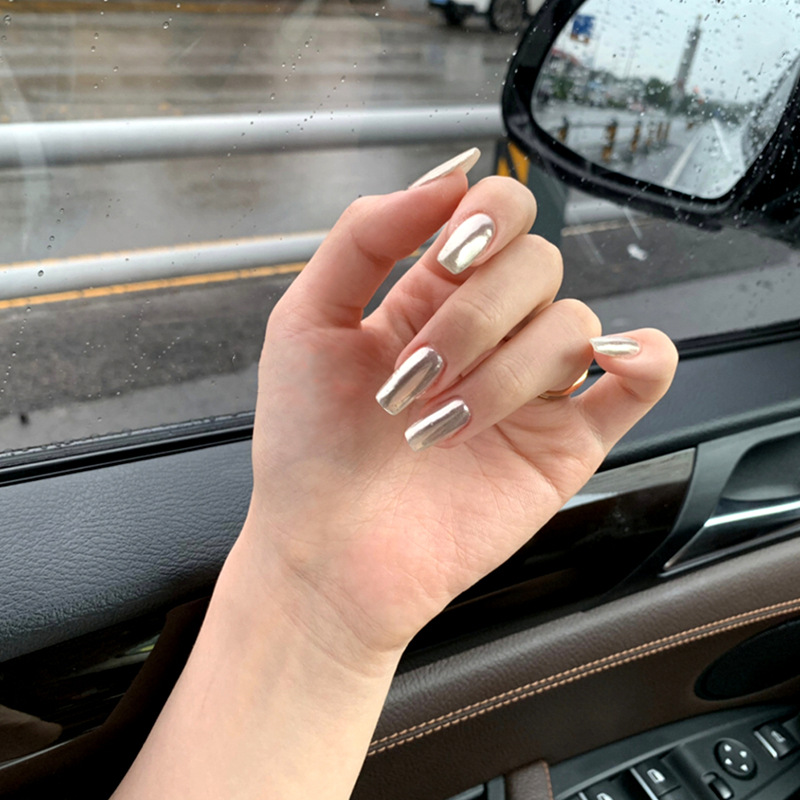 24PCS/Box Silver Mid-length Cool Women Wearable Full Cover Finger Fake Nails press on Square Head Finished products nail tips, As
24PCS/Box Silver Mid-length Cool Women Wearable Full Cover Finger Fake Nails press on Square Head Finished products nail tips, As