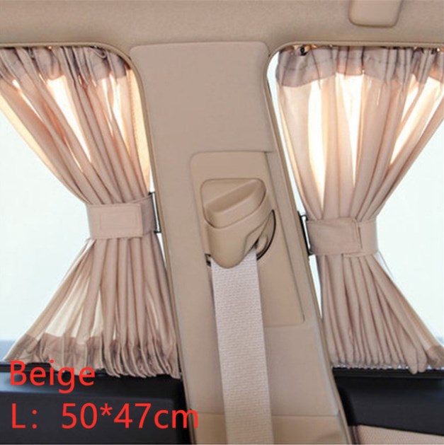 2pcs Universal Sunshade Car Curtain Car Side Window Sunshade Curtains Car-Styling Auto Windows Curtain Sun Visor Blinds Cover