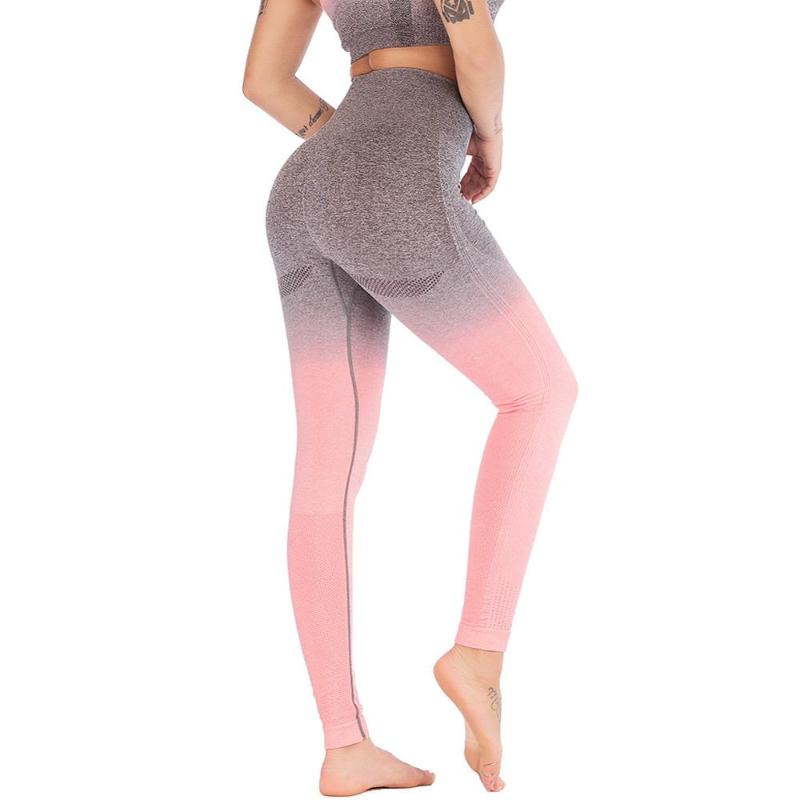 Fashion Gradient Design Knight Boots Winter High Heel Boots Women Yoga Pants Sports Underwear Whole Quick delivery CSV