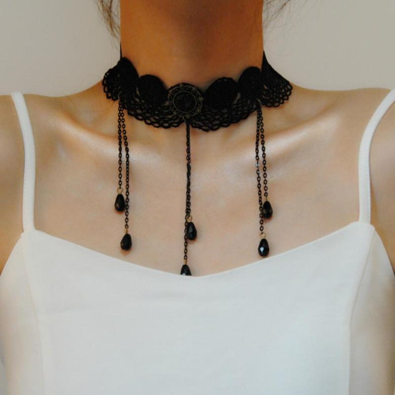 Gothic Jewelry Vintage Lace Necklace & Pendant Women Accessories Choker Necklace False Collar Statement Necklaces
Gothic Jewelry Vintage Lace Necklace & Pendant Women Accessories Choker Necklace False Collar Statement Necklaces