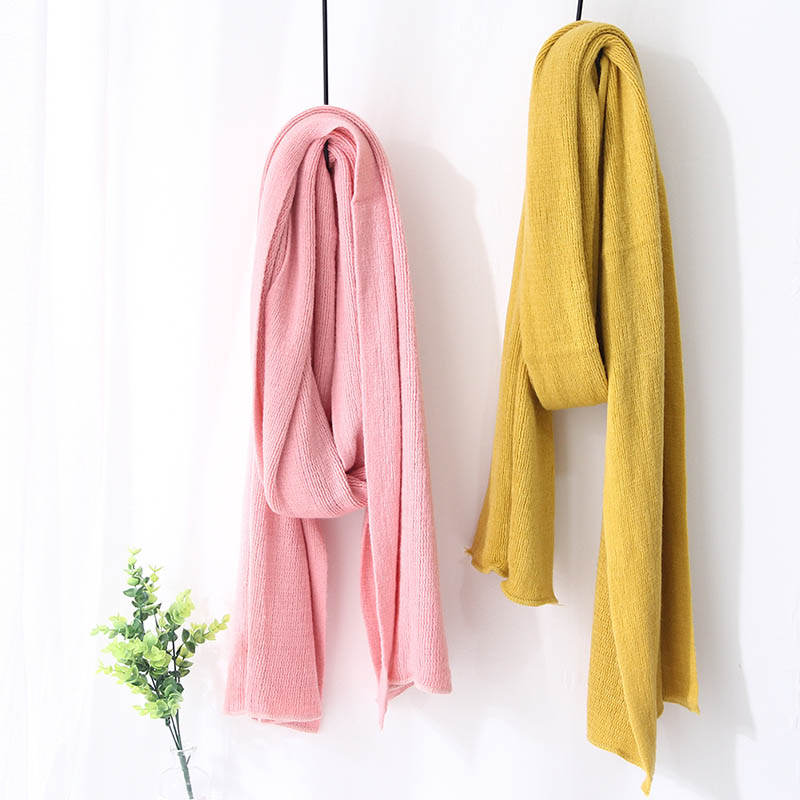 Autumn Winter New Solid Color Knitted Wool Scarf Unisex Thickened Warmth Student Soft Skin-friendly Scarf Fashionable Shawl B98
Autumn Winter New Solid Color Knitted Wool Scarf Unisex Thickened Warmth Student Soft Skin-friendly Scarf Fashionable Shawl B98