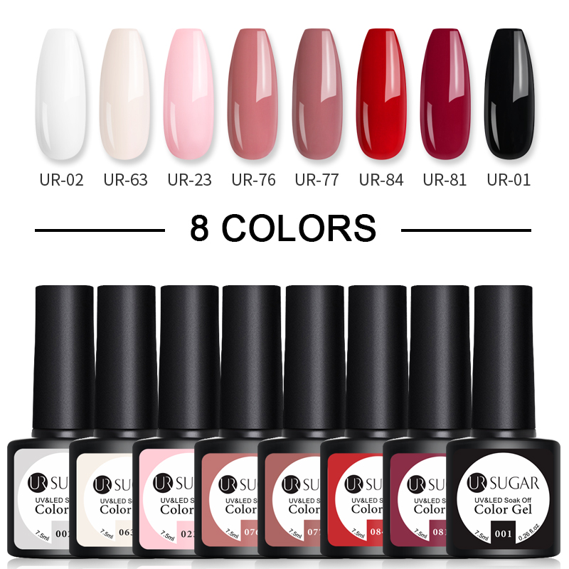 UR SUGAR 6/8/10 Colors Gel Nail Glitter Polish Set Nail Kits For Nails Semi Permanent Soak Off Gel Polish Varnish UV Set, Base top coat
UR SUGAR 6/8/10 Colors Gel Nail Glitter Polish Set Nail Kits For Nails Semi Permanent Soak Off Gel Polish Varnish UV Set, Base top coat