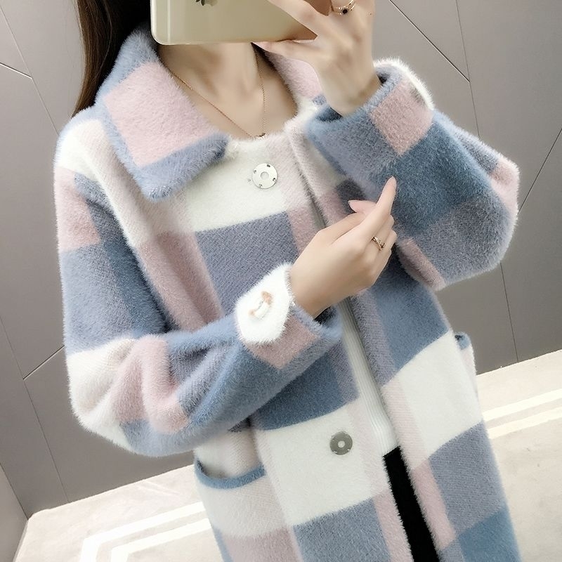 Imitation Mink velvet coats autumn and winter jacket loose large size long knit cardigan coat female thickening, 12
Imitation Mink velvet coats autumn and winter jacket loose large size long knit cardigan coat female thickening, 12