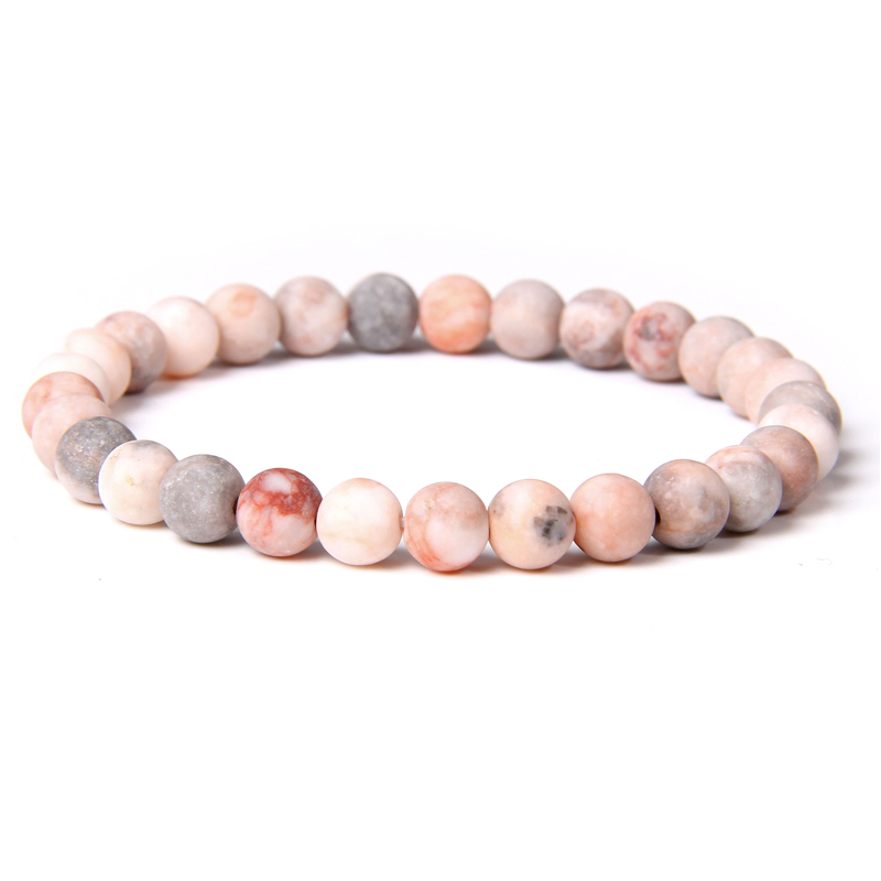 Pink Zebra Natural Stone 6mm Beaded Bracelet For Women Boho Fashion Love Round Stone bracelet women jewelry female Girl Gift 
Pink Zebra Natural Stone 6mm Beaded Bracelet For Women Boho Fashion Love Round Stone bracelet women jewelry female Girl Gift