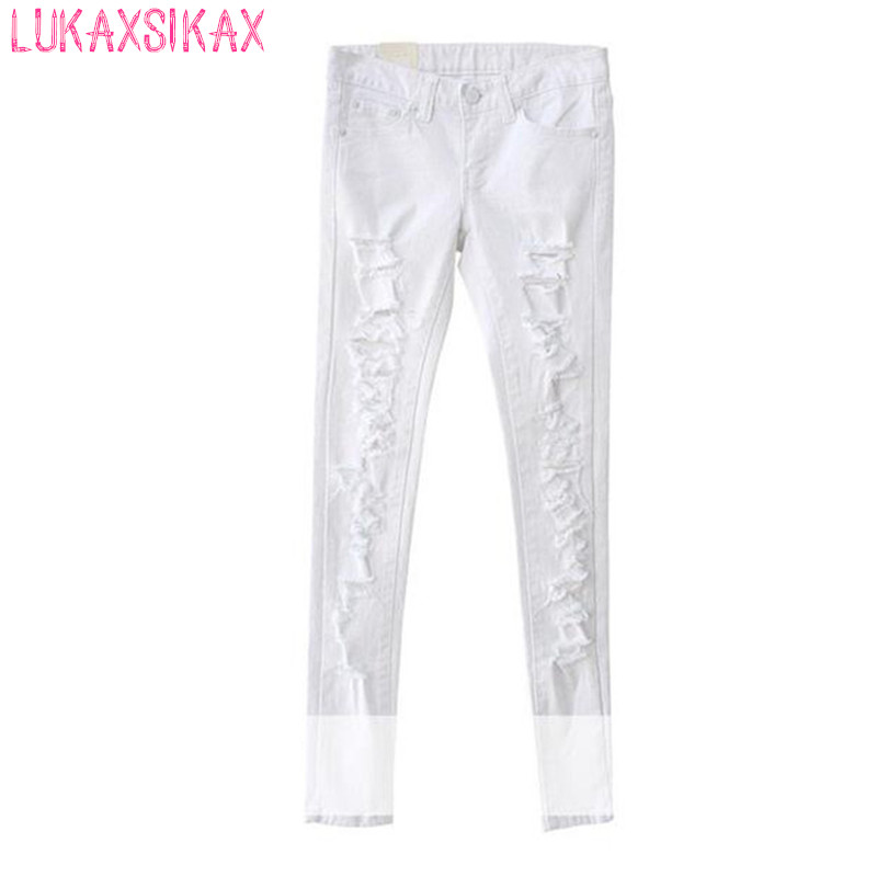 New spring autumn women jeans fashion plus size mom jeans tight ripped for women streetwear long pants, Black
New spring autumn women jeans fashion plus size mom jeans tight ripped for women streetwear long pants, Black