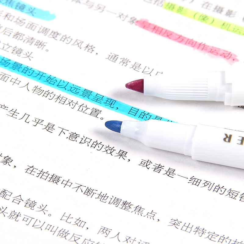 Highlighters 25 Colors/box Mildliner Highlighter Pen Fluorescent Markers Double Headed Art Marker Supply Japanese Stationery