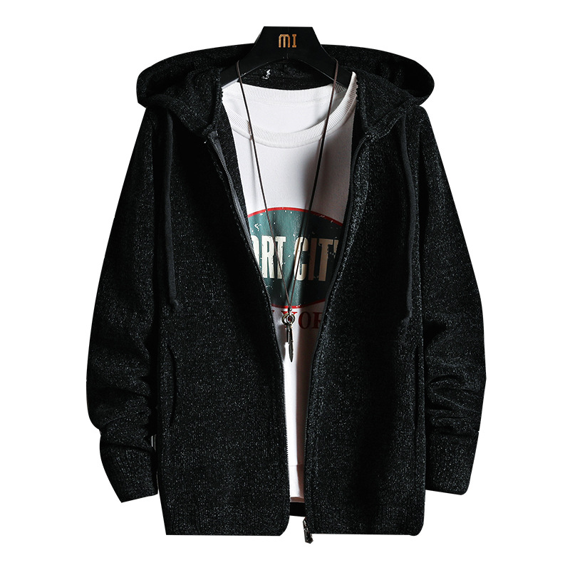Men's Hooded Cardigan Autumn Winter Warm Zipper Pocket Long Sleeve Slim Fit Clothes Knitted Casual Hombre Sweater Pull Homme, Black
Men's Hooded Cardigan Autumn Winter Warm Zipper Pocket Long Sleeve Slim Fit Clothes Knitted Casual Hombre Sweater Pull Homme, Black