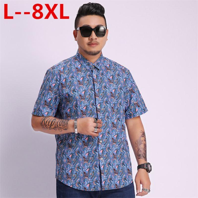 Plus size 8XL 6XL 5XL Mens Hawaiian Shirt Male Casual camisa masculina Printed Beach Shirts Short Sleeve Summer men clothes 2020
Plus size 8XL 6XL 5XL Mens Hawaiian Shirt Male Casual camisa masculina Printed Beach Shirts Short Sleeve Summer men clothes 2020