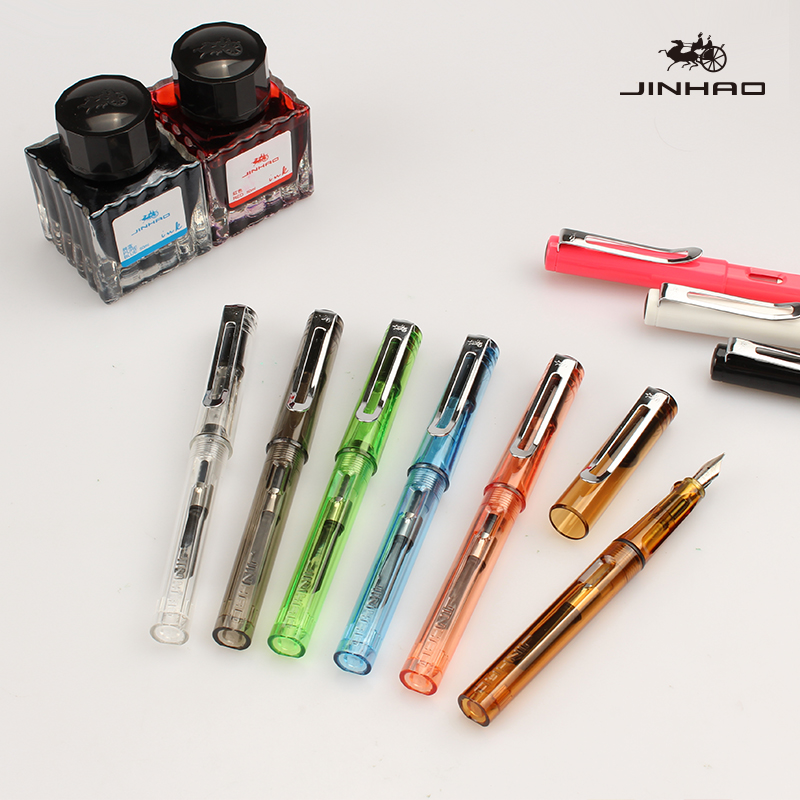 6PCS Set JINHAO 599 Luxury Fountain Pen 0.5MM Nib ABS Transparent Pen Holder Ink Pens for Writing School and Office Supplies, Red
6PCS Set JINHAO 599 Luxury Fountain Pen 0.5MM Nib ABS Transparent Pen Holder Ink Pens for Writing School and Office Supplies, Red