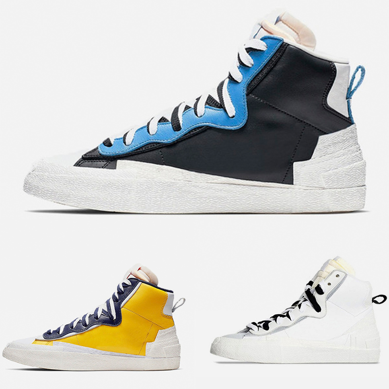 2020 Blazers Mid With Dunk Sacai Mens Casual Shoes High Cut White Black waffle Maize Vintage Varsity Maize mans trianers sports sneakers, A7
2020 Blazers Mid With Dunk Sacai Mens Casual Shoes High Cut White Black waffle Maize Vintage Varsity Maize mans trianers sports sneakers, A7