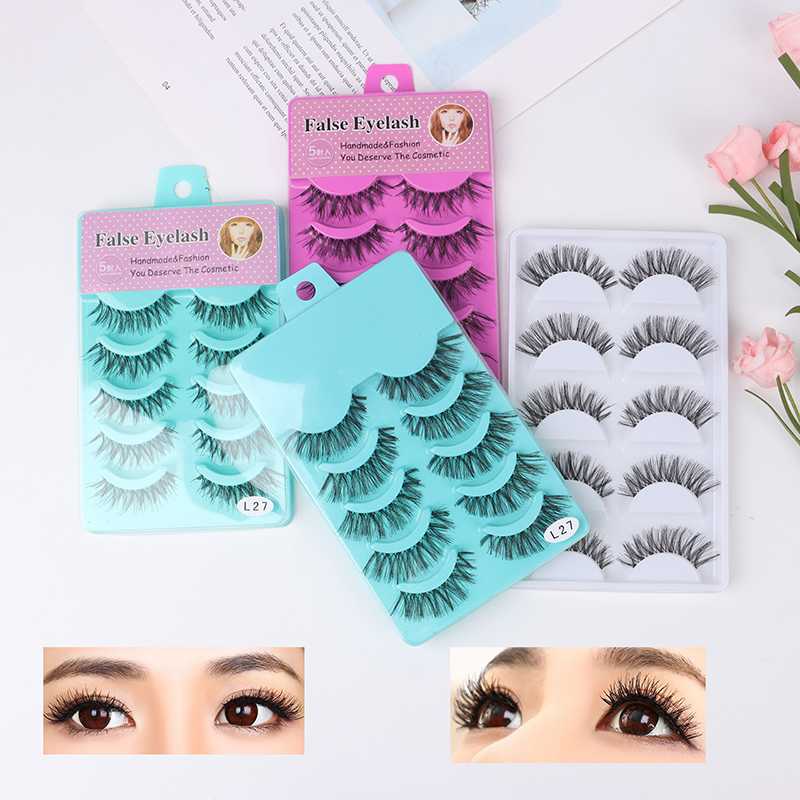 5Pairs Transparent Black Messy Cross False Eyelashes Bigeye Long Thick Natural Makeup Fake Eye Lashes Extension Tools
5Pairs Transparent Black Messy Cross False Eyelashes Bigeye Long Thick Natural Makeup Fake Eye Lashes Extension Tools
