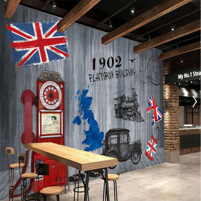Retro Nostalgic English Style Phone Vintage Cars Gray Cement Wall Mural Wallpaper Restaurant Bar Industrial Decor Wall Paper 3D, Embossment paper
Retro Nostalgic English Style Phone Vintage Cars Gray Cement Wall Mural Wallpaper Restaurant Bar Industrial Decor Wall Paper 3D, Embossment paper