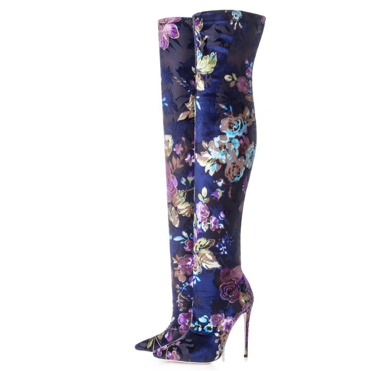 spring autumn high heels flower print slim tight boots for woman over the knee Stretch boots leopard stilettos big size, Style 3
spring autumn high heels flower print slim tight boots for woman over the knee Stretch boots leopard stilettos big size, Style 3