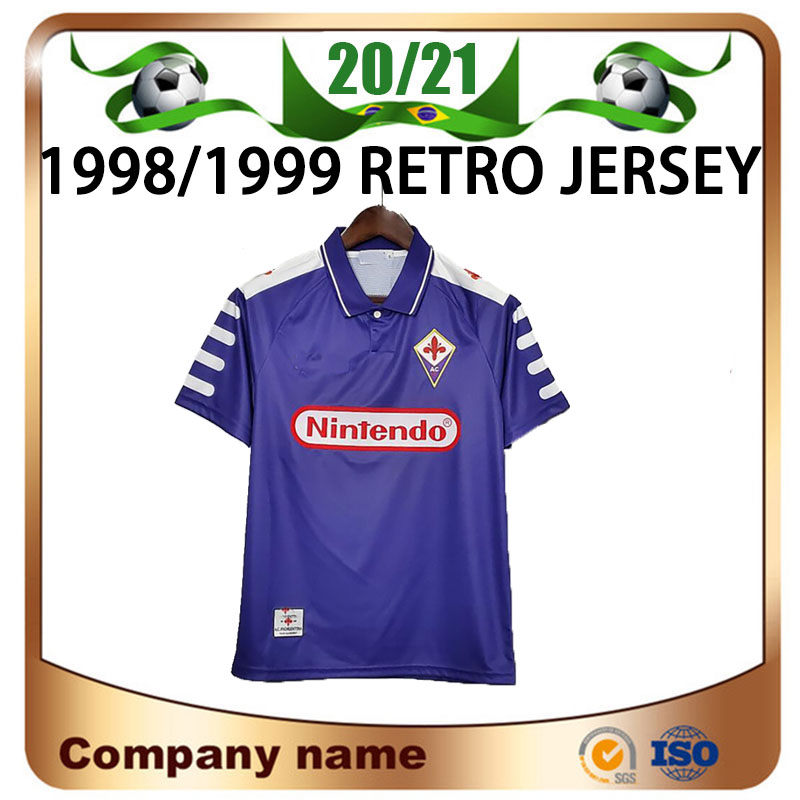 1998 1999 Retro version Home Fiorentina Soccer Jerseys 98/99 #9 BATISTUTA #10 RUI COSTA Soccer Shirt Vintage Florence football Uniform, 98/99 home
1998 1999 Retro version Home Fiorentina Soccer Jerseys 98/99 #9 BATISTUTA #10 RUI COSTA Soccer Shirt Vintage Florence football Uniform, 98/99 home