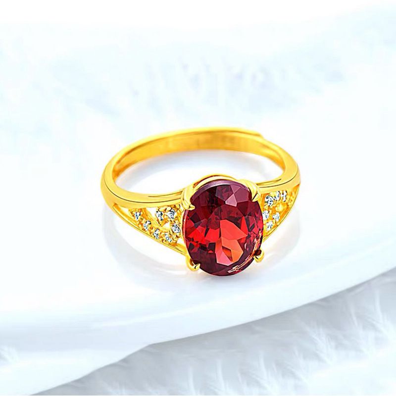 Oval Cut Red Zircon Yellow Gold Filled Wedding Womens Ring Band Beautiful Shiny Jewelry size Free
Oval Cut Red Zircon Yellow Gold Filled Wedding Womens Ring Band Beautiful Shiny Jewelry size Free