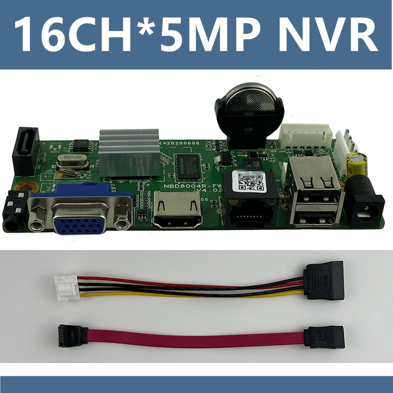 16CH*5MP H265 NVR Network Digital Video Recorder 1 SATA Cable Max 8TB Motion Detection P2P ONVIF CMS XMEYE Mobile Security
16CH*5MP H265 NVR Network Digital Video Recorder 1 SATA Cable Max 8TB Motion Detection P2P ONVIF CMS XMEYE Mobile Security