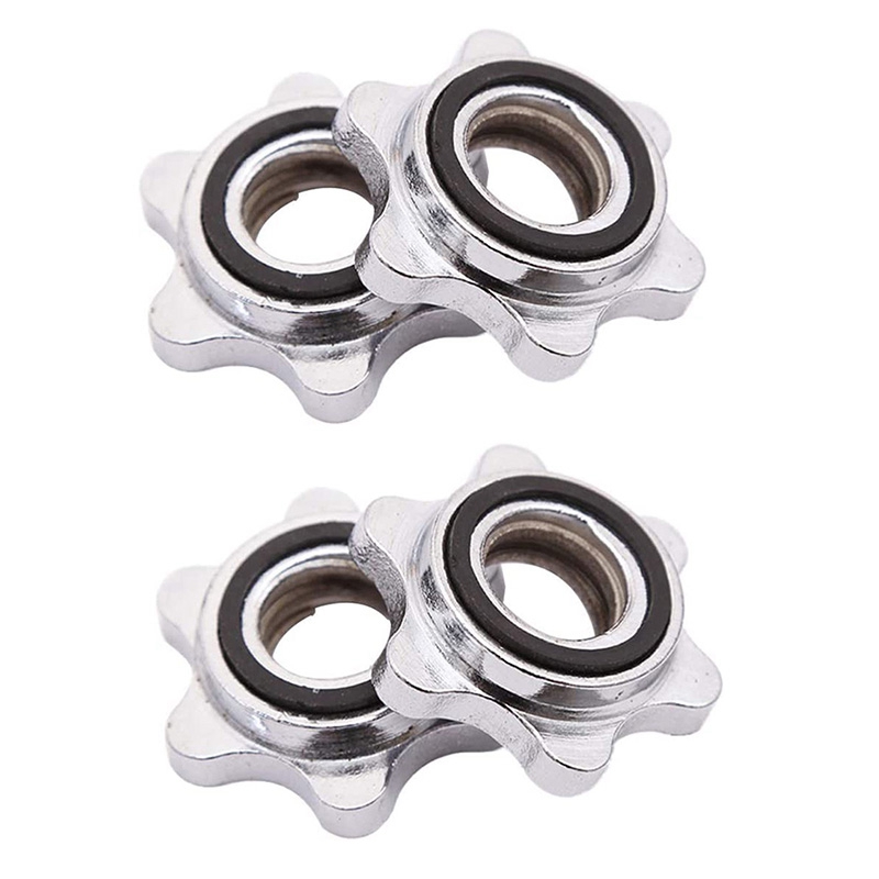 4 Pcs 2.5cm Weight Bar Clamps Dumbbell Barbell Clamps Casting Lock Hex Nuts for Weightlifting Fitness Gym Crossfit, Silver
4 Pcs 2.5cm Weight Bar Clamps Dumbbell Barbell Clamps Casting Lock Hex Nuts for Weightlifting Fitness Gym Crossfit, Silver