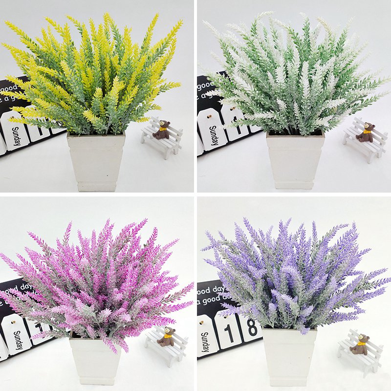 1 Bouquet Plastic Flower Romantic Provence Lavender Artificial Flower Fake Artificial Plants for Party Wedding Home Decor, Yellow
1 Bouquet Plastic Flower Romantic Provence Lavender Artificial Flower Fake Artificial Plants for Party Wedding Home Decor, Yellow