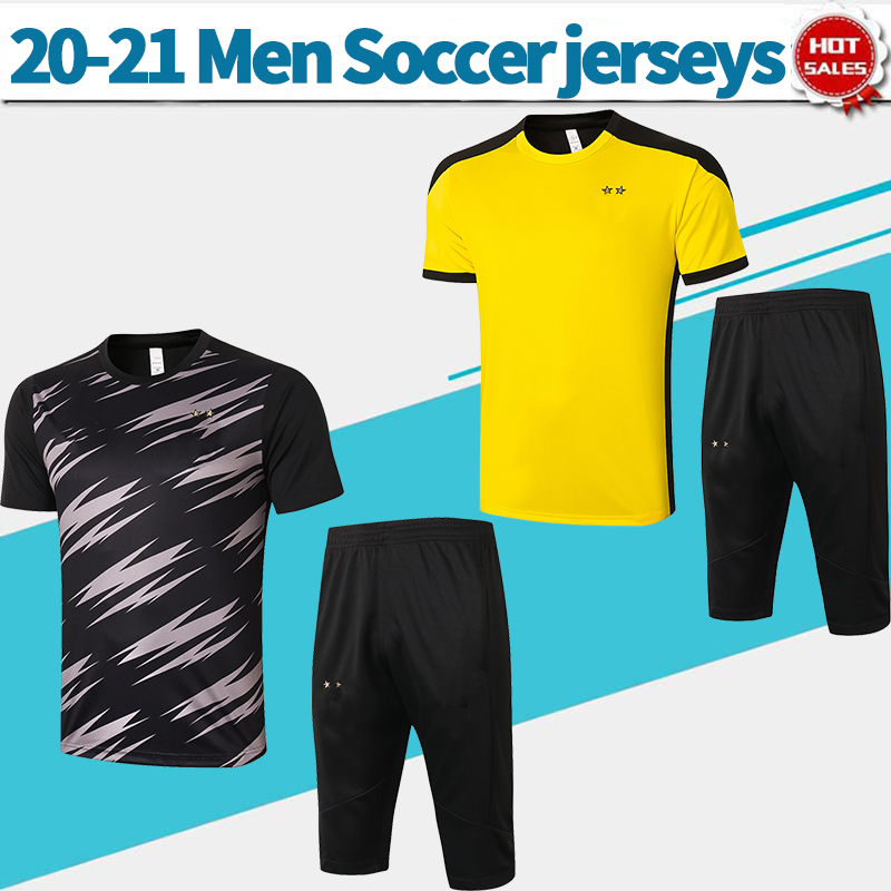 20 21 Dort traning kit HAALAND REUS HAZARD men soccer T-shirt yellow black short sleeve with pants Training suit, Black;yellow
20 21 Dort traning kit HAALAND REUS HAZARD men soccer T-shirt yellow black short sleeve with pants Training suit, Black;yellow