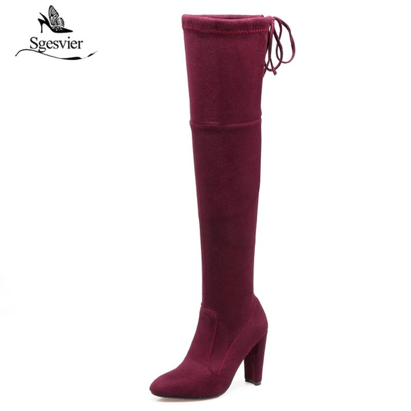 Sgesvier New Women Thigh High Boots Fashion Over The Knee Boots Sexy Platform High Heels Ladies Party Stretch Shoes Woman B407, Black
Sgesvier New Women Thigh High Boots Fashion Over The Knee Boots Sexy Platform High Heels Ladies Party Stretch Shoes Woman B407, Black