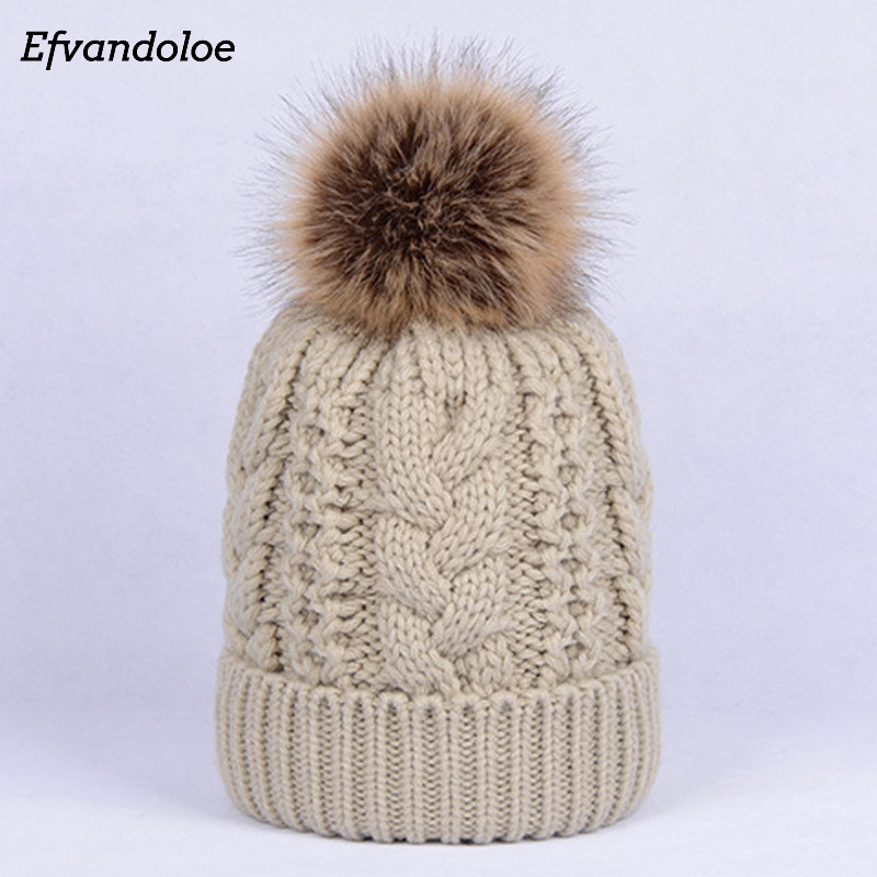 Efvandoloe Woman Beanie Knitted Caps Winter Hats for Women bonnet femme muts Fur Pompom Warm Ladies Beanies Skullies, White
Efvandoloe Woman Beanie Knitted Caps Winter Hats for Women bonnet femme muts Fur Pompom Warm Ladies Beanies Skullies, White