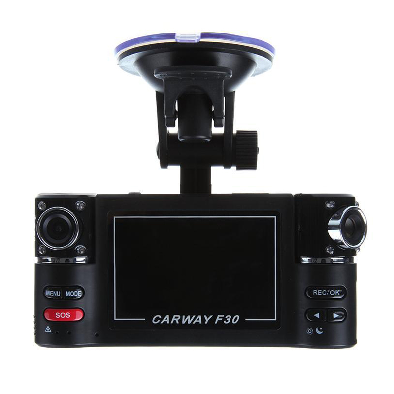 F30 Dual Lens Car DVR Dual Camera Car Camcorder 2.7 inch TFT Screen SOS Button Motion Detection 8 IR Light Night Vision
F30 Dual Lens Car DVR Dual Camera Car Camcorder 2.7 inch TFT Screen SOS Button Motion Detection 8 IR Light Night Vision