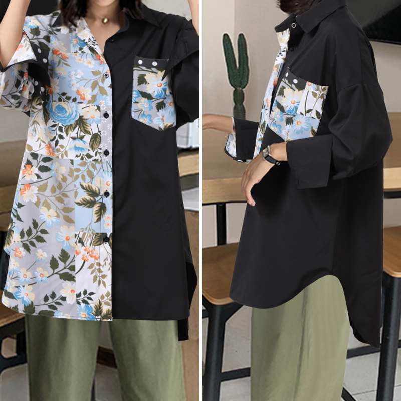 Celmia Patchwork Floral Printed Blouse Women Fashion Long Sleeve Office Shirts Casual Loose Lapel Buttons Shirt Top Party Blusa, Gray
Celmia Patchwork Floral Printed Blouse Women Fashion Long Sleeve Office Shirts Casual Loose Lapel Buttons Shirt Top Party Blusa, Gray