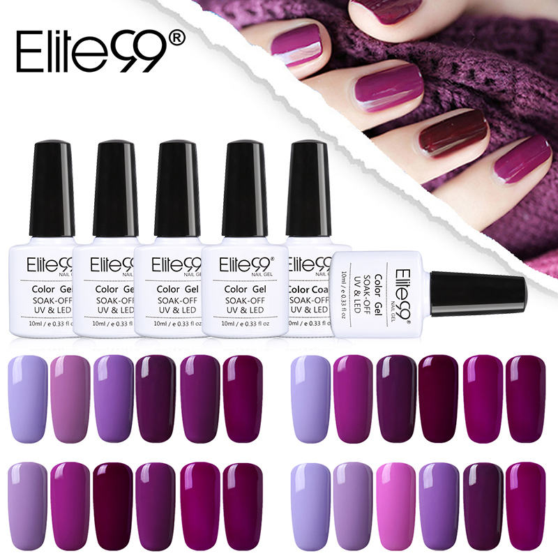 Elite99 10ML Nail Art Design Manicure Purple Color 10Ml Soak Off Enamel Gel Polish LED UV Gel Nail Polish Lacquer 6Pieces/Lot, C018
Elite99 10ML Nail Art Design Manicure Purple Color 10Ml Soak Off Enamel Gel Polish LED UV Gel Nail Polish Lacquer 6Pieces/Lot, C018