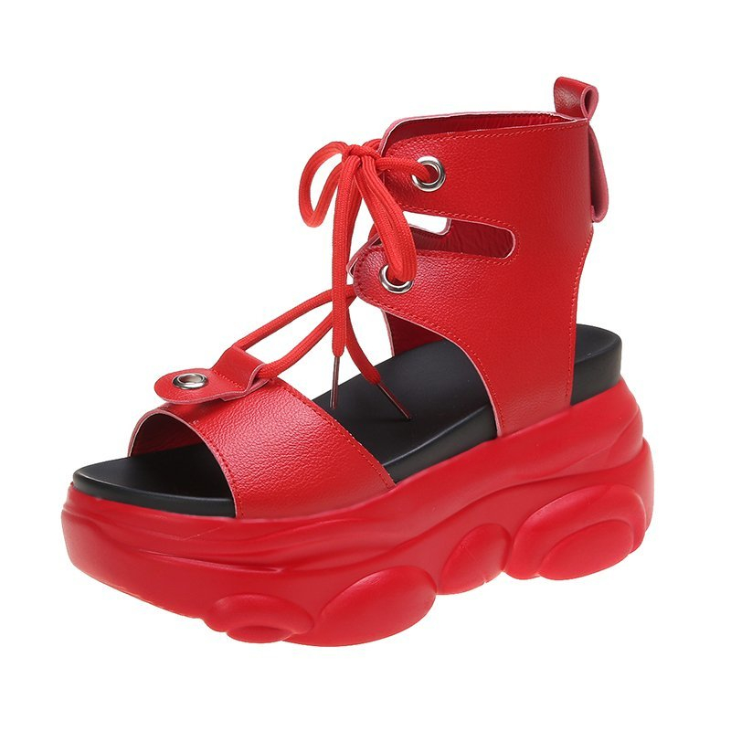 Women Chunky Sandals High Top Designers Fashion Platform Open Toe Sandal Gladiator Beach Lacing Leather Casual Shoes For Woman, Orange
Women Chunky Sandals High Top Designers Fashion Platform Open Toe Sandal Gladiator Beach Lacing Leather Casual Shoes For Woman, Orange
