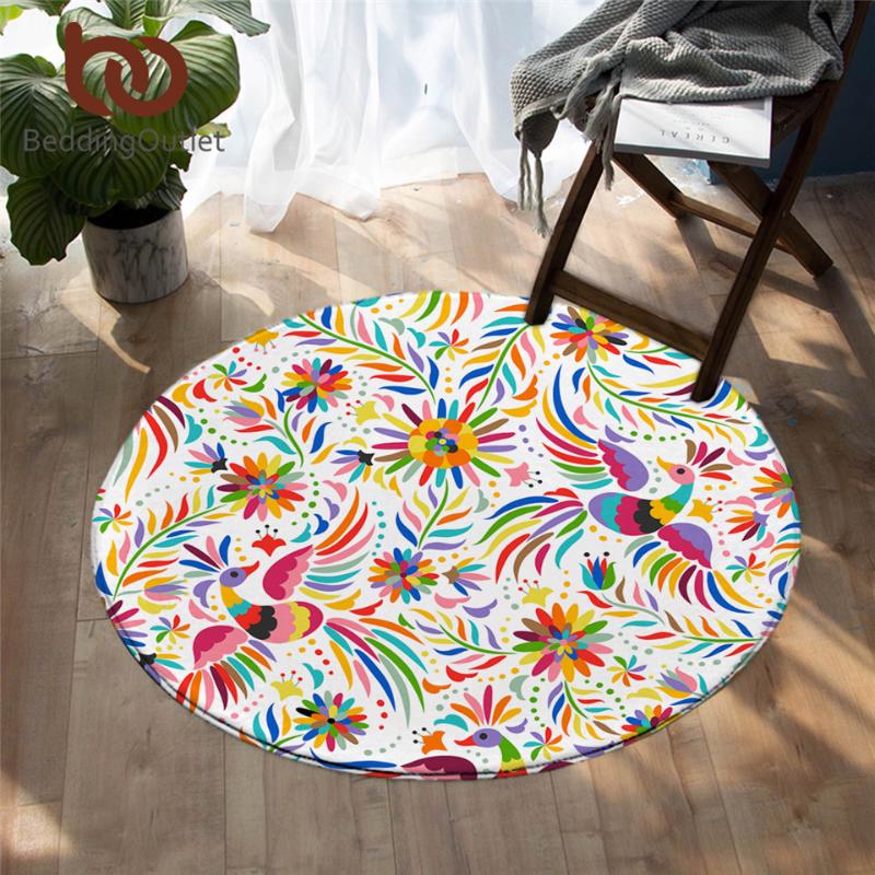 BeddingOutlet Birds Bedroom Carpets Ornate Ethnic Round Area Rug for Living Room Colorful Floor Rug Flowers Play Mat 150cm
BeddingOutlet Birds Bedroom Carpets Ornate Ethnic Round Area Rug for Living Room Colorful Floor Rug Flowers Play Mat 150cm