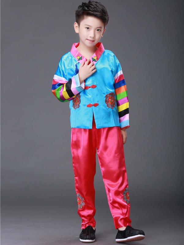 Kid boy Traditional Korean clothing Male Hanbok hanfu Clothes Hanfu holiday party Performance dance costume for children