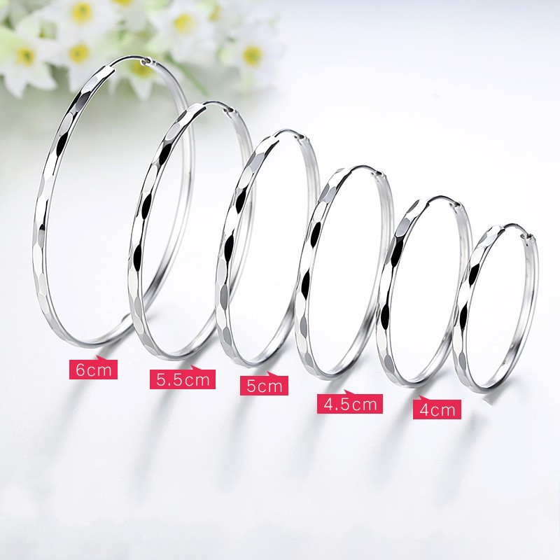 Hoop & Huggie Fashion 925 Sterling Silver Big Round Circle Loop Earrings For Women Fine Jewelry High Quality
Hoop & Huggie Fashion 925 Sterling Silver Big Round Circle Loop Earrings For Women Fine Jewelry High Quality