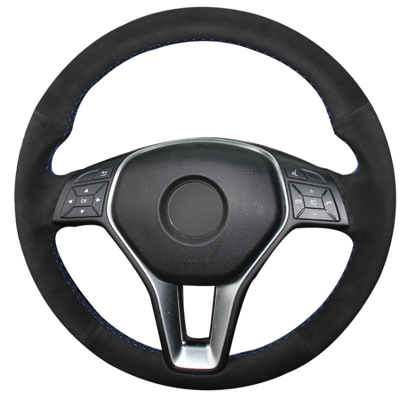 Hand-stitched Black Suede Anti-slip Soft Comfortable Car Steering Wheel Cover for - A-Class 2013-2020
Hand-stitched Black Suede Anti-slip Soft Comfortable Car Steering Wheel Cover for - A-Class 2013-2020
