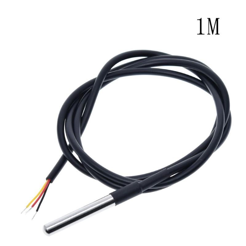 DS18B20 Temperature Sensor Module Kit Waterproof 100CM Digital Sensor Cable Stainless Steel Probe Terminal Adapter For Arduino
DS18B20 Temperature Sensor Module Kit Waterproof 100CM Digital Sensor Cable Stainless Steel Probe Terminal Adapter For Arduino