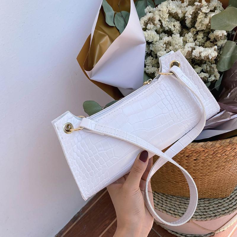 Fashion Alligator Pattern Female Small Handbag Totes Portable Women Solid Color PU Leather Casual Underarm Purse Shoulder Bags, Black
Fashion Alligator Pattern Female Small Handbag Totes Portable Women Solid Color PU Leather Casual Underarm Purse Shoulder Bags, Black
