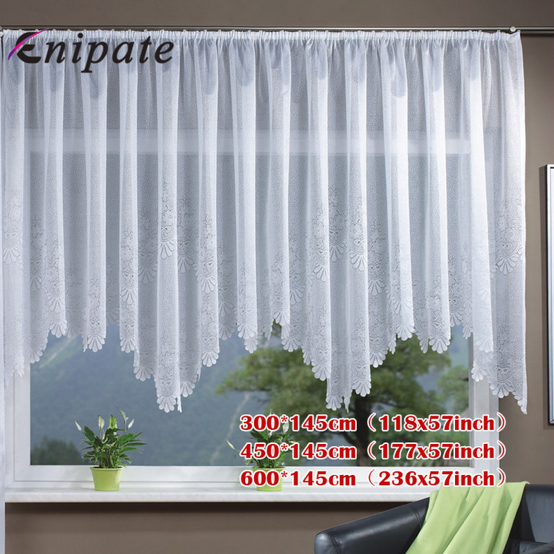 Enipate European Romantic Style Knitted Jacquard Arch Curtain Half Shading White Lace Bedroom Curtain Home Decoration
Enipate European Romantic Style Knitted Jacquard Arch Curtain Half Shading White Lace Bedroom Curtain Home Decoration