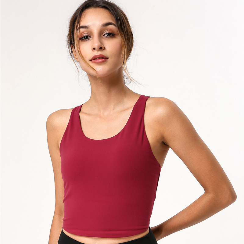 2020 New yoga vest with chest pad New yoga vest female Sexy clothes Women Sports underwear, Purple 
2020 New yoga vest with chest pad New yoga vest female Sexy clothes Women Sports underwear, Purple