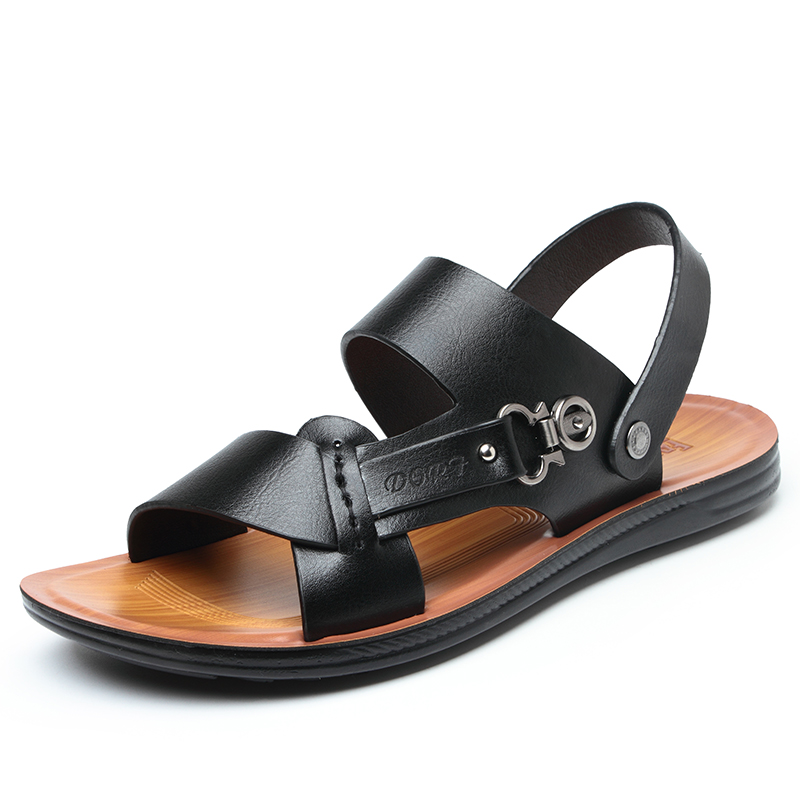 New Non-slip Soft Bottom Outdoor BeachSummer Slippers Men's Leather 2020 Sandals And Slippers Casual Sandals Men's Summer Sandal, A8808 black
New Non-slip Soft Bottom Outdoor BeachSummer Slippers Men's Leather 2020 Sandals And Slippers Casual Sandals Men's Summer Sandal, A8808 black