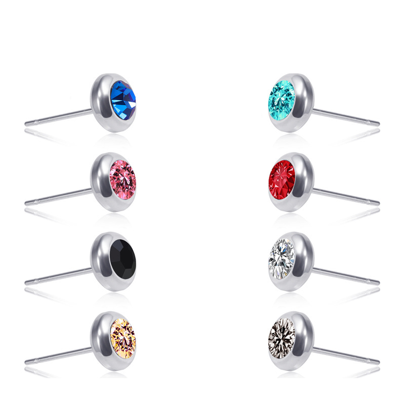 1pair Titanium Stainless Steel Stud Earring For Men Women Concise Crystal Rhinestone Earrings Body Jewelry Ear Piercings Brincos
1pair Titanium Stainless Steel Stud Earring For Men Women Concise Crystal Rhinestone Earrings Body Jewelry Ear Piercings Brincos